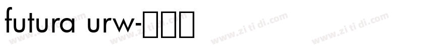 futura urw字体转换